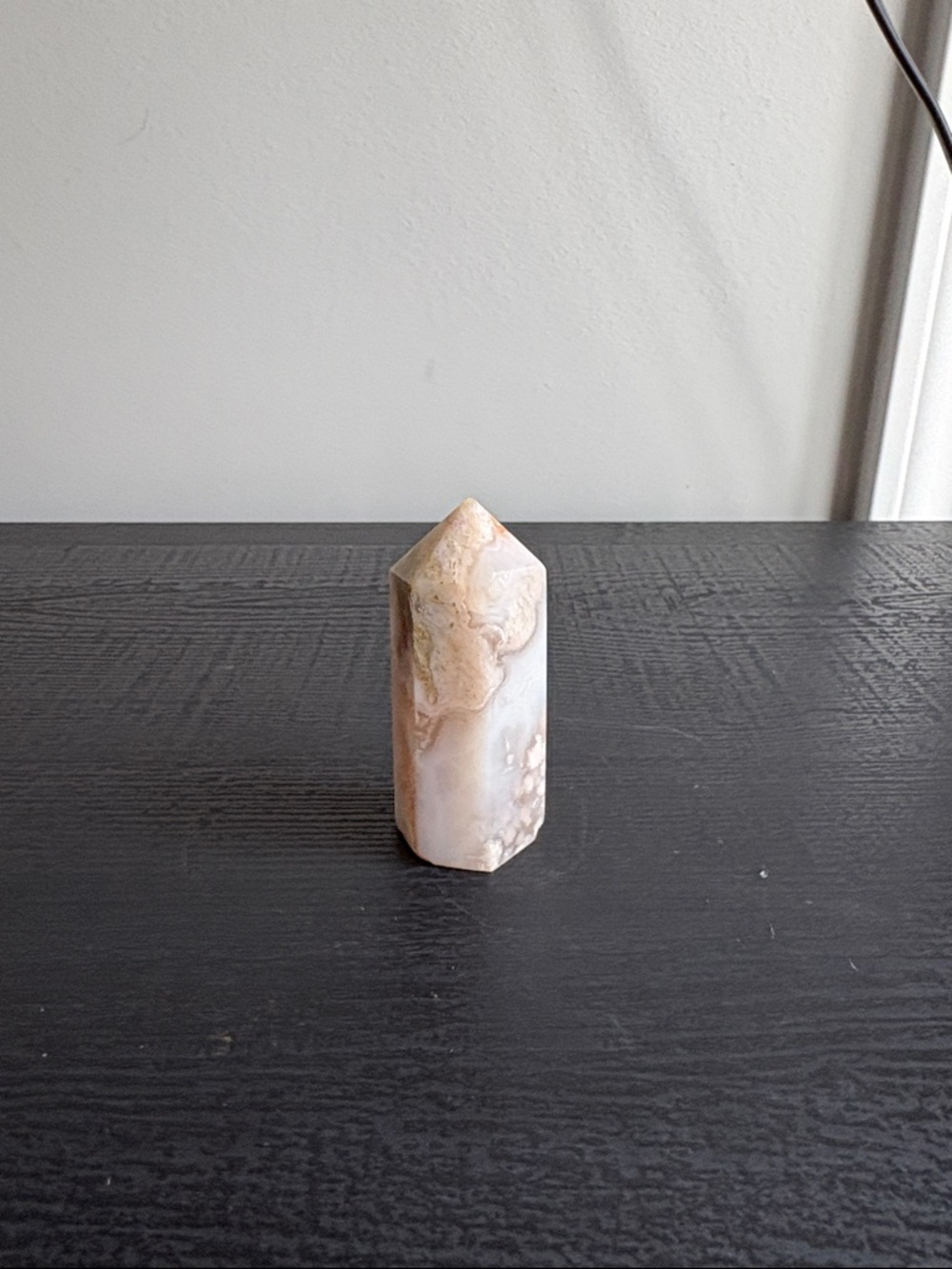 Polished Flower Agate Tower Point